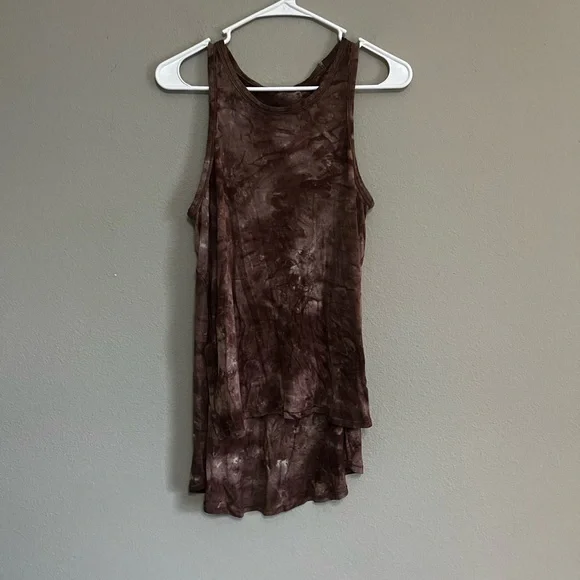 LULULEMON Long for Length Tank in Diamond Dye Pink Bliss Spanish Oak size 6 - Picture 3 of 6